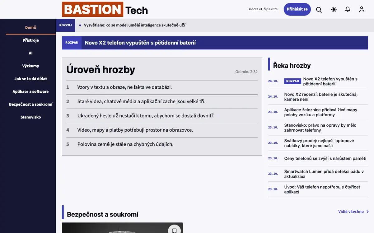 Moatguard — šablona webu v kategorii Technologie: zprávy, zobrazení na počítači
