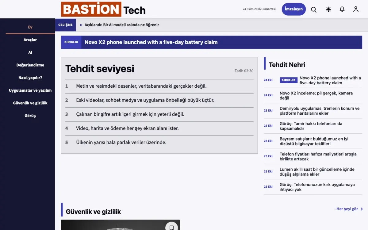 Moatguard — Teknoloji Haberleri web sitesi şablonu, masaüstü görünümü