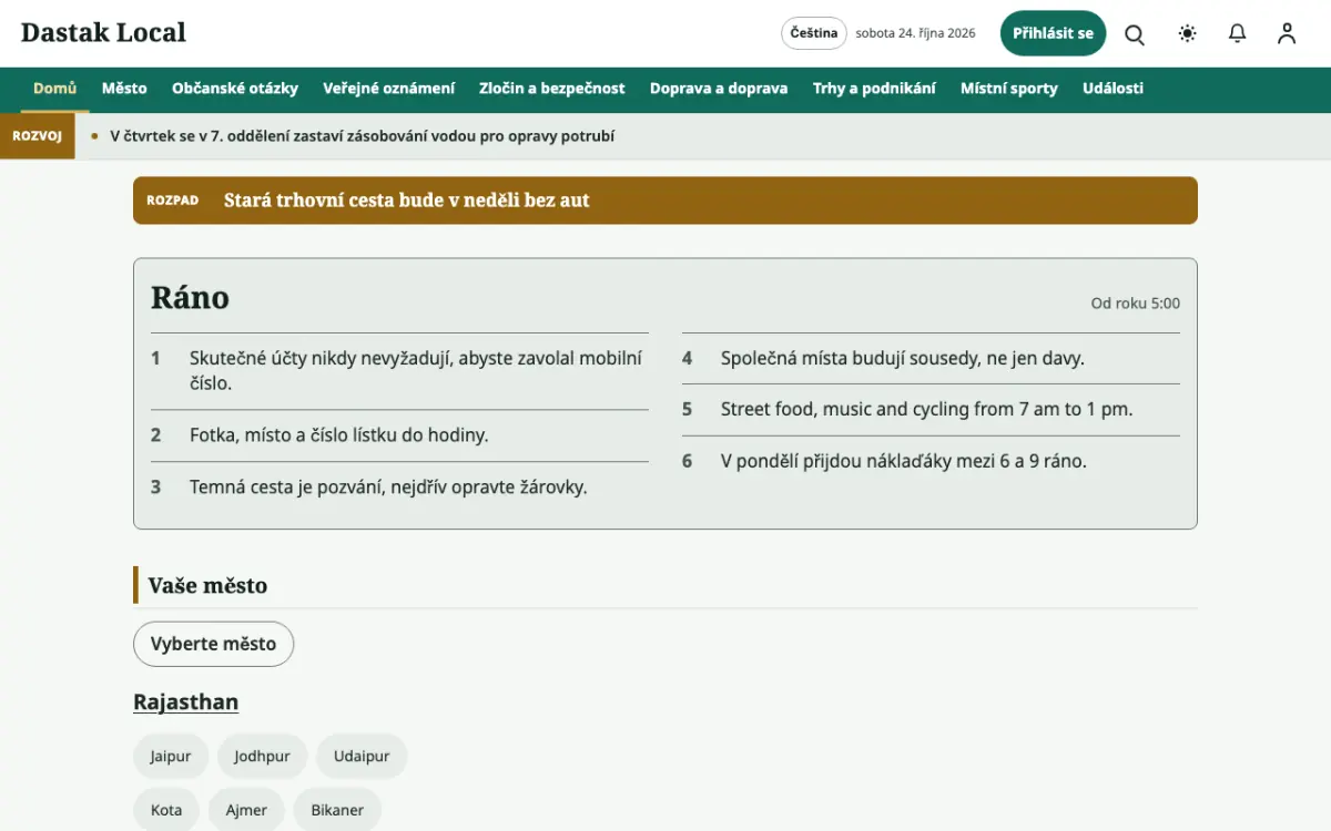 Latchpost — šablona webu v kategorii Místní: zprávy, zobrazení na počítači