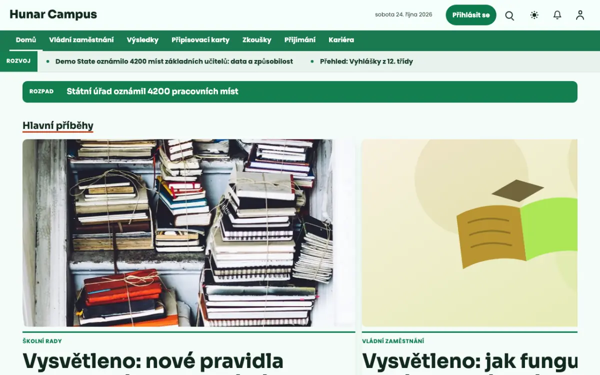 Craftbench — šablona webu v kategorii Vzdělávání: zprávy, zobrazení na počítači