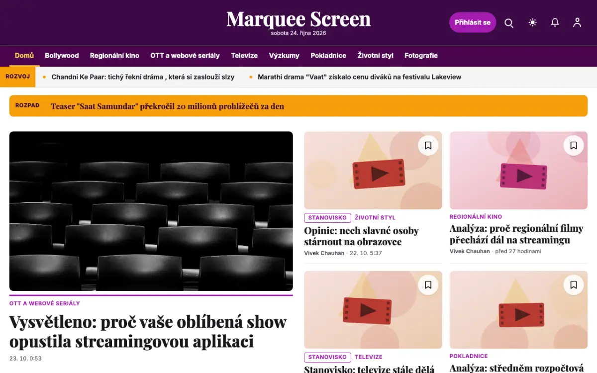 Footlight — šablona webu v kategorii Zábava: zprávy, zobrazení na počítači