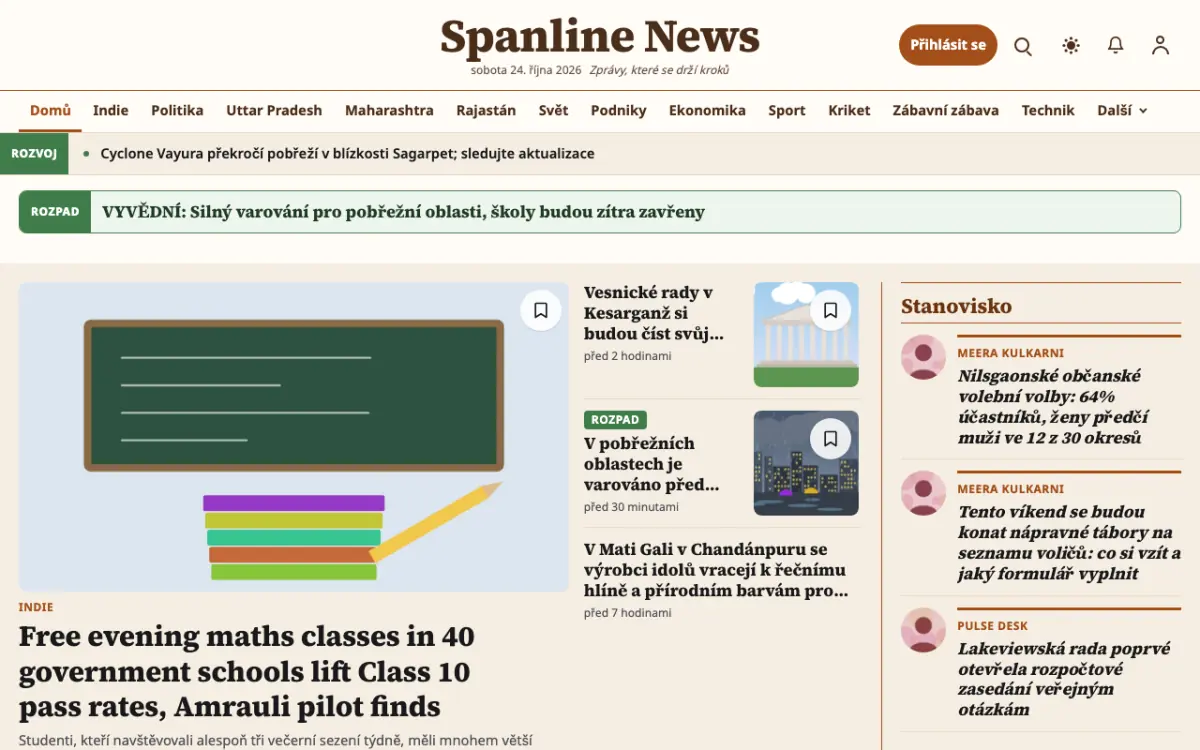 Spanline — šablona webu v kategorii Všeobecné: zprávy, zobrazení na počítači