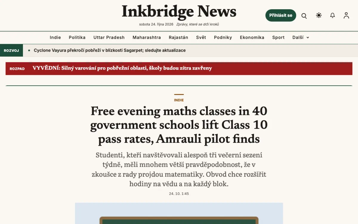 Inkbridge — šablona webu v kategorii Všeobecné: zprávy, zobrazení na počítači